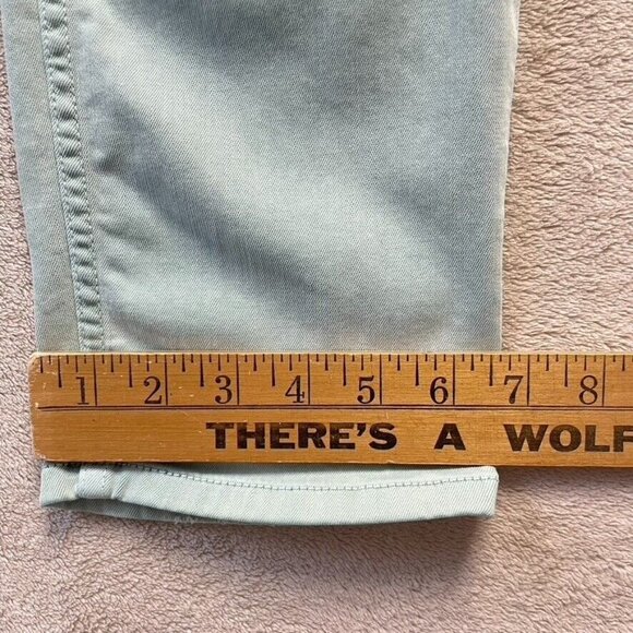 Anthropologie Level 99 Jeans Women 27 Mint Lily Roll Up Crop Mid Rise Distressed - Picture 7 of 14